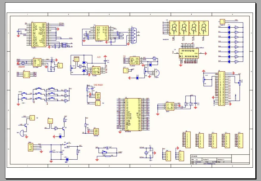 Ep1c3t144 Chip Development Board Schematics And Circuit