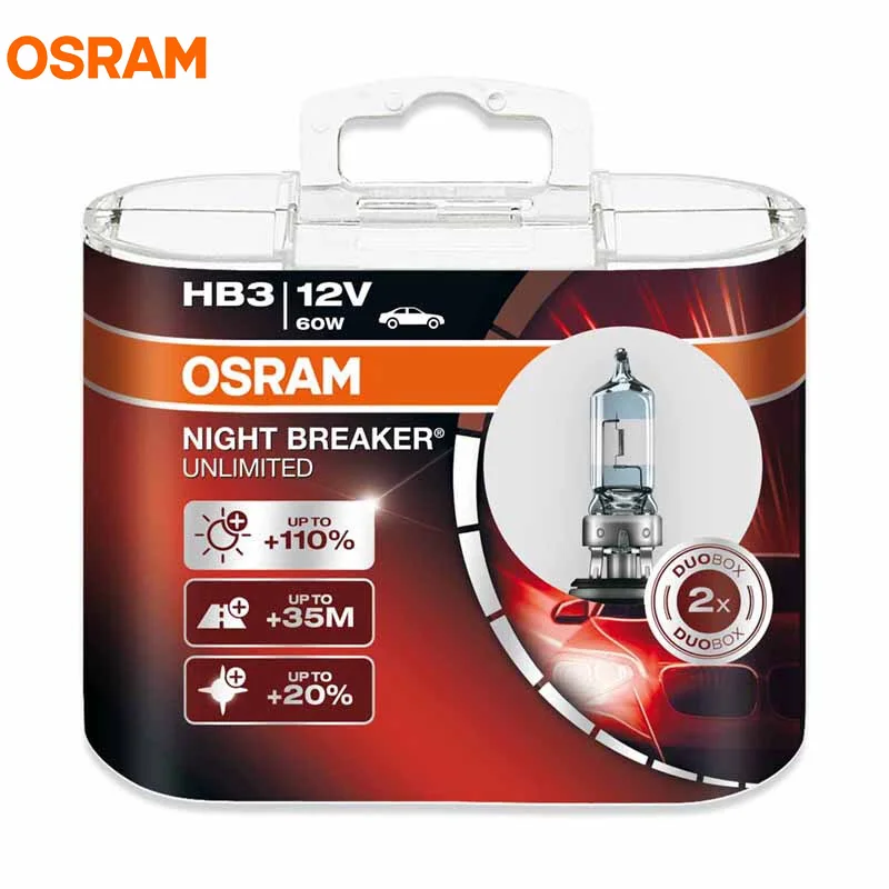 Выключатель OSRAM ночь неограниченный 12 В H1 H4 H7 H11 9005 9006 Авто фар лампы Супер яркий