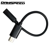 DANSPEED 10 см Micro USB мама к Mini USB папа F/M удлинитель Дата зарядный кабель черный