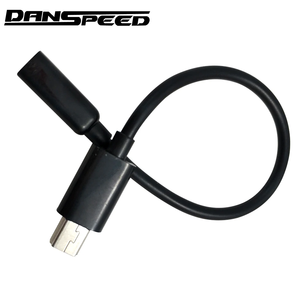 

DANSPEED 10cm Micro USB Female to Mini USB Male F/M Extension Extender Date Charging Cable Black