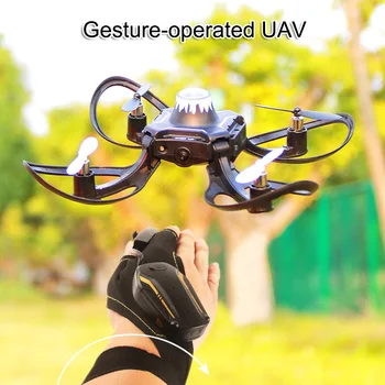 

Mini Foldable Gloves Control Aircraft Toy Helicopter Toy for Adults Kids M09