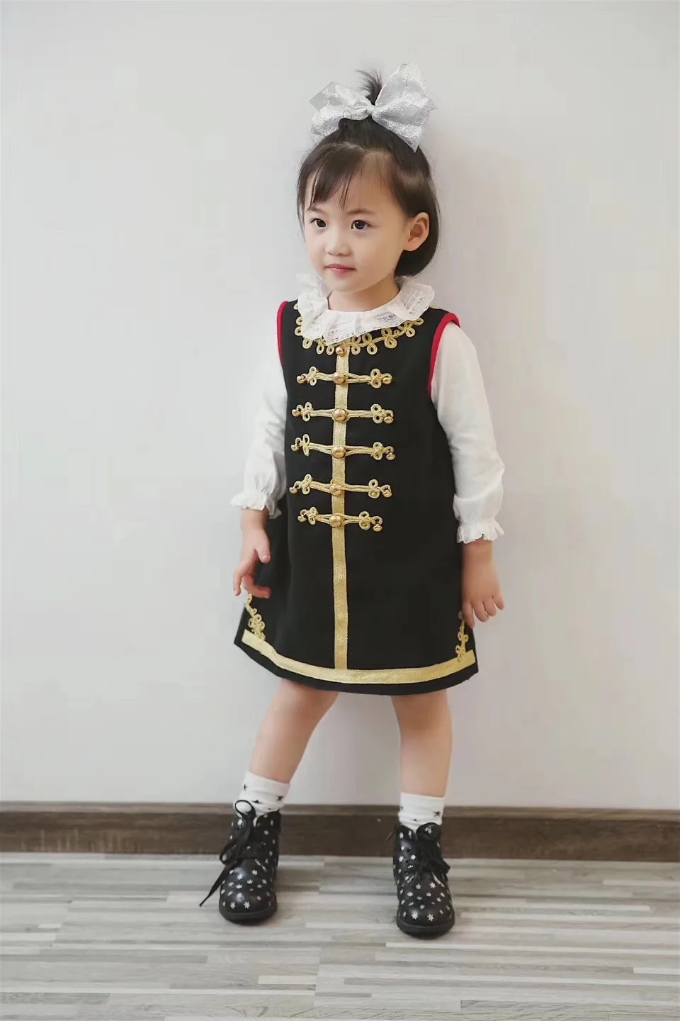 baby girl clothes kids dresses for girls princess dress Heavy handmade high quality sleeveless dress autumn winter clothes