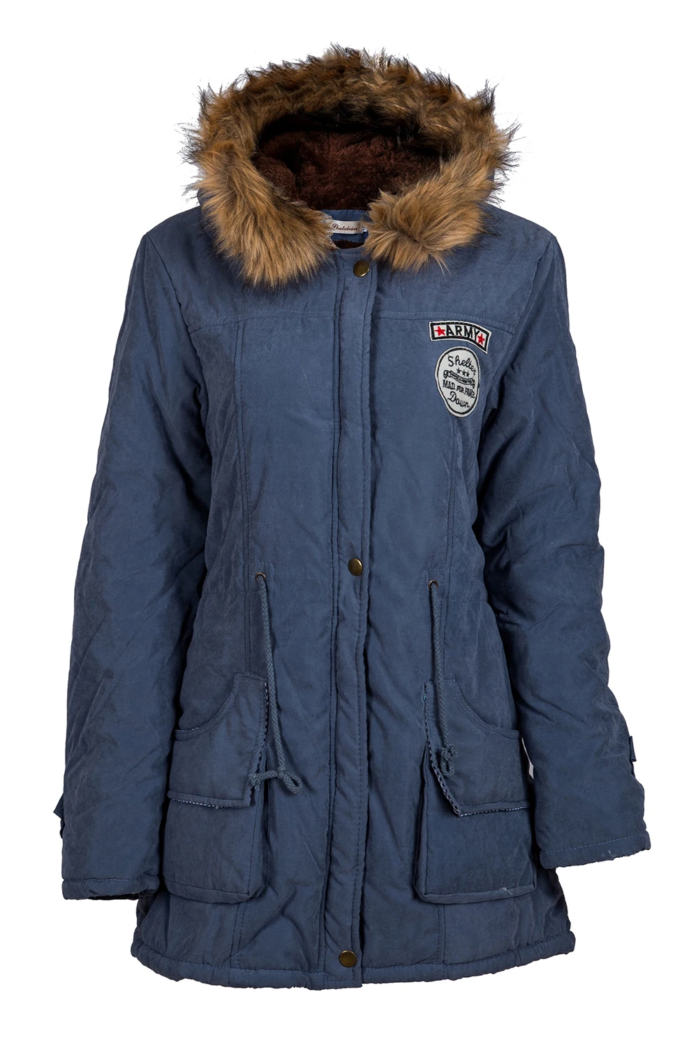 Женское зимнее длинное пальто с капюшоном и меховой подкладкой 12 цветов|outerwear
