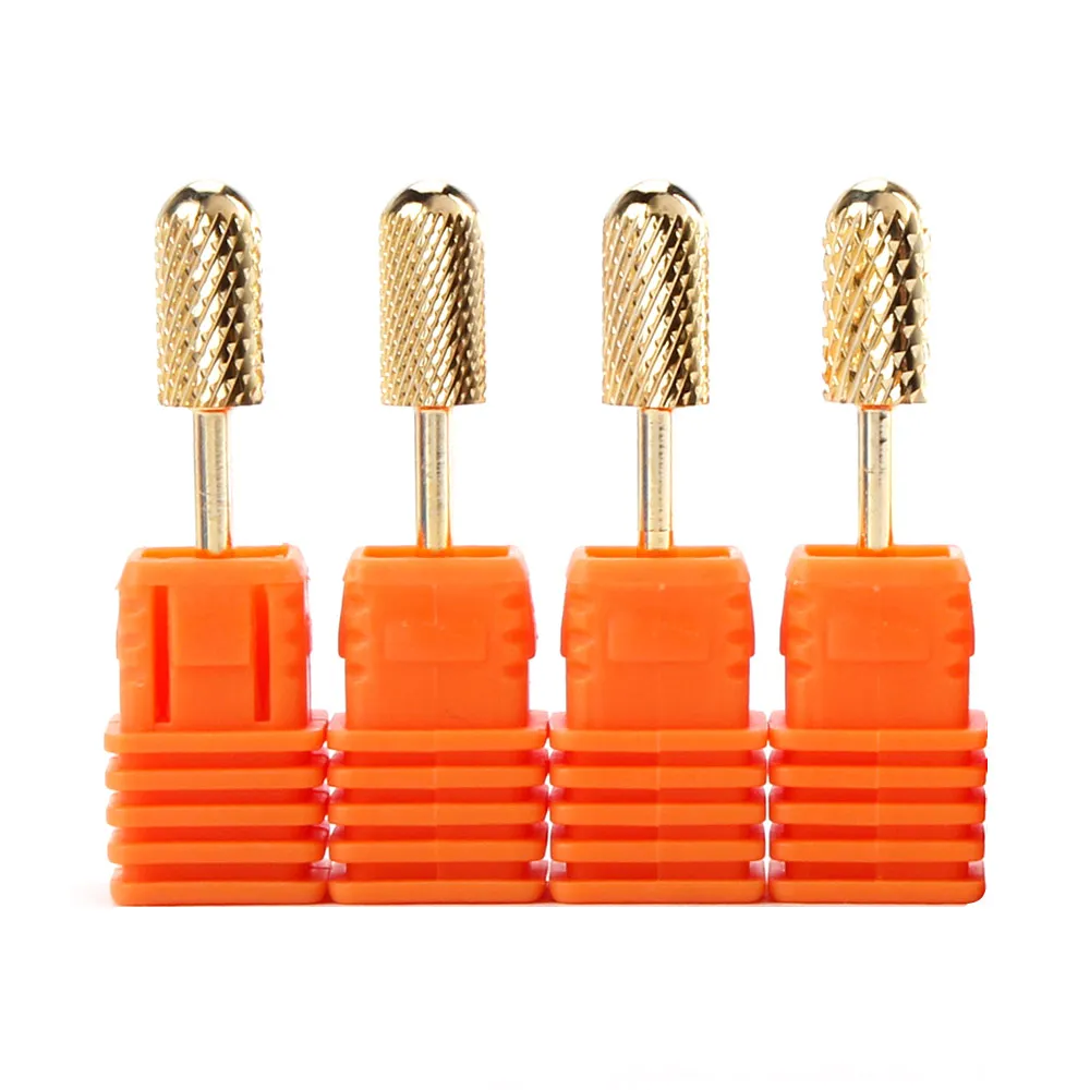 Профессиональный маникюрный набор фрезерный станок Керамический Резак твердосплавные сверла для ногтей педикюрные ножницы инструменты для маникюра - Цвет: 4 Drill Bits