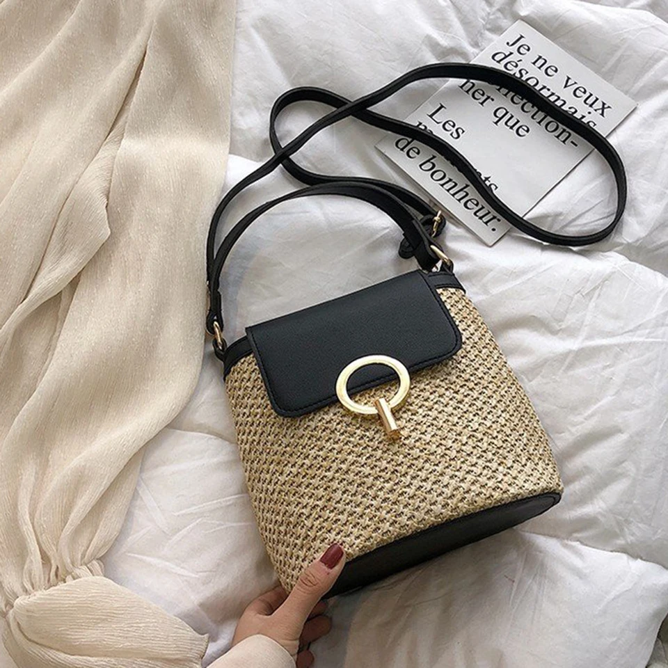 Straw Bucket Bag (10)