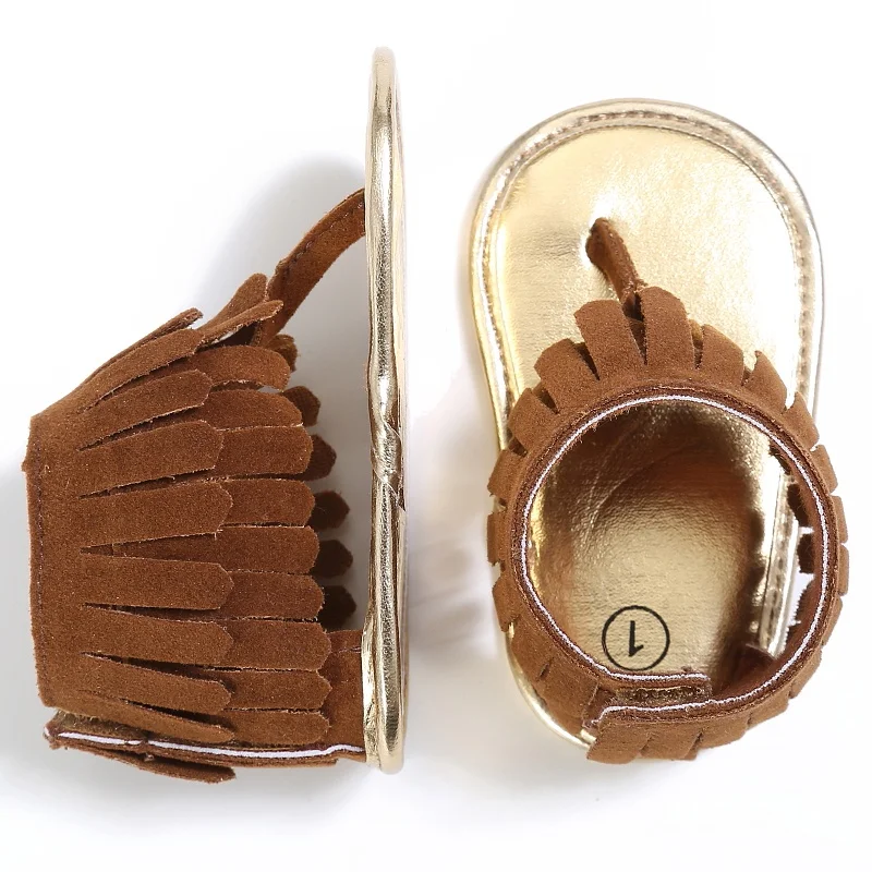 Baby Girls 0-18 M Summer Style Sandal Fashion Breathable Tassel Shoes Anti-slip Flip Flop Newborn Bebe Sandal 