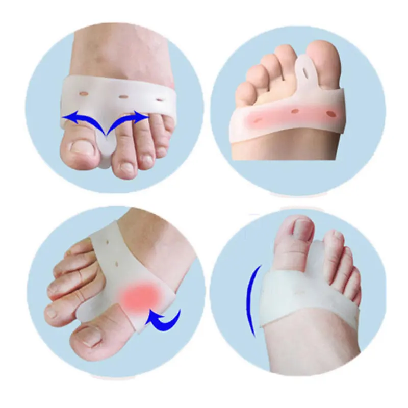 

1 Pair Silicone Gel Bunion Protector Toe Straightener Separator Alignment Pain Relief Hallux Valgu Corrector Orthotics Feet Care
