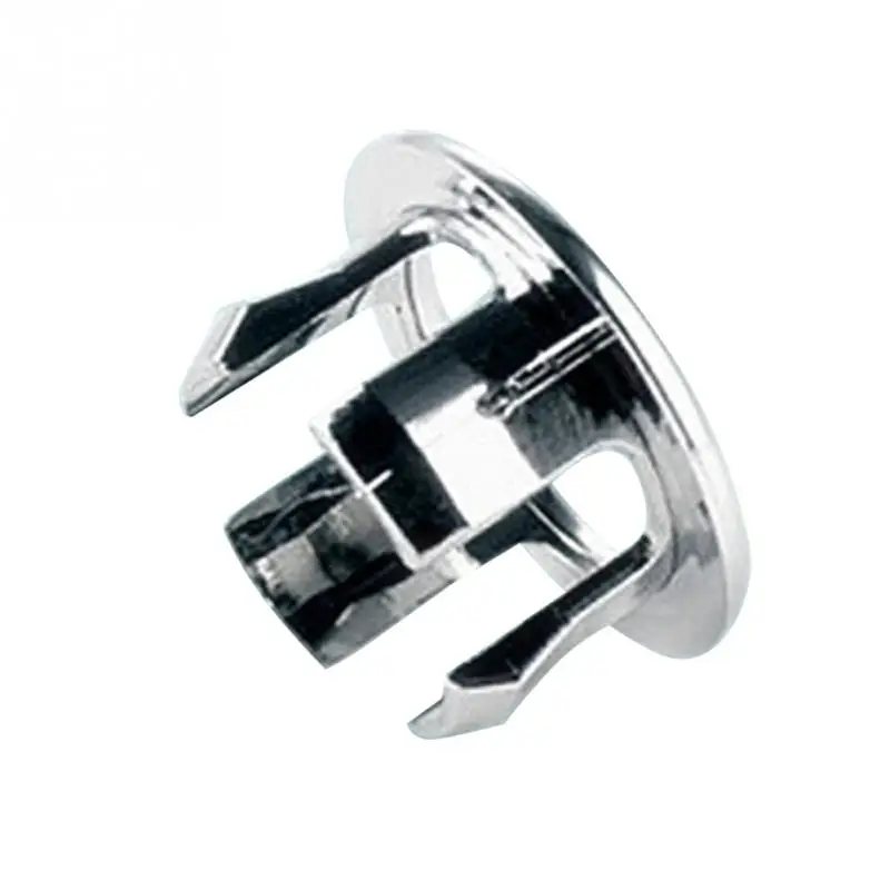 1 Pc Sink Round Ring Overflow Spare Cover Tidy Chrome Trim Bathroom Ceramic Basin Overflow Ring Bathroom Accessories
