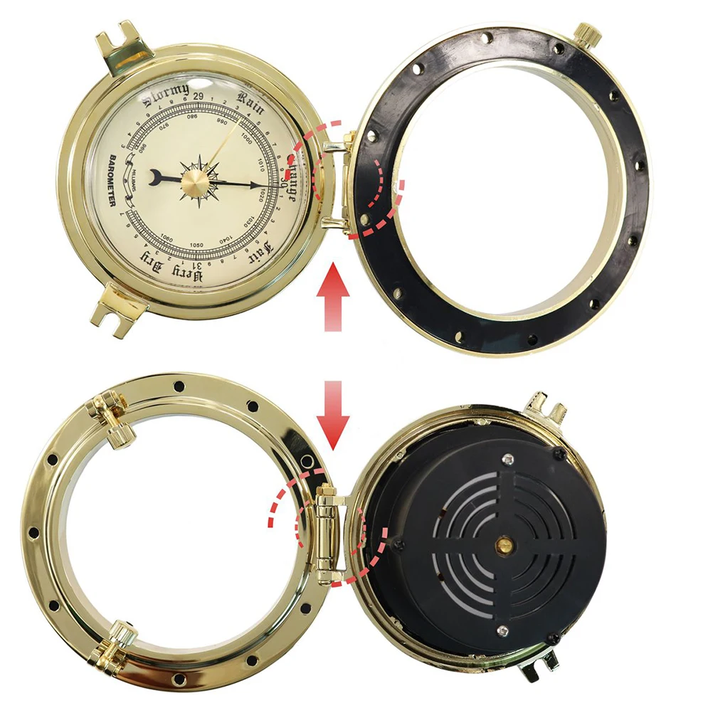 Барометр в ретро-римском стиле 1 X барометр 10 X винты модификация барометр Guage для RV морская яхта лодка