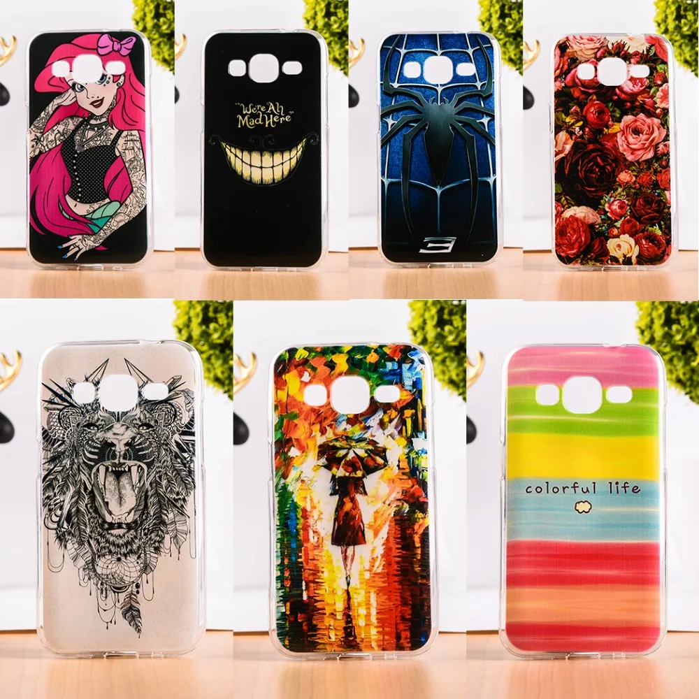 

Soft TPU Mobile Phone Case For Samsung Galaxy Core Prime G360 G3606 G3608 SM-G3606 g361h Silicon Back Cover Shell Skin Shield