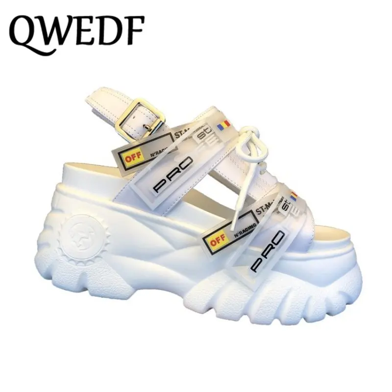 2019 Summer Chunky Sandals Women 8cm Wedge High Heels Shoes Female Buckle Platform Leather Casual Summer Woman Sandal SP-55 2019 Summer Chunky Sandals Women 8cm Wedge High Heels Shoes Female Buckle Platform Leather Casual Summer Woman Sandal SP-55