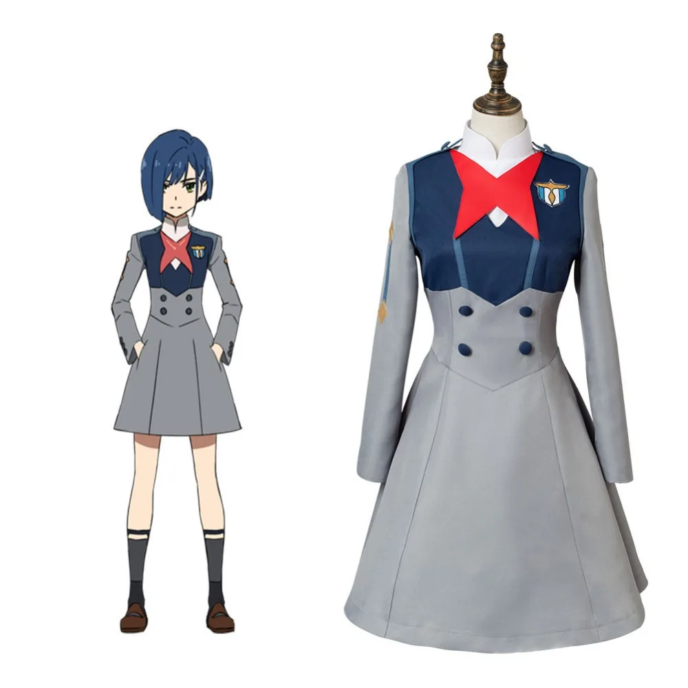 Аниме DARLING in the FRANXX Косплей HIRO ICHIGO Zero Two MIKU костюм KOKORO школьная форма комплекты