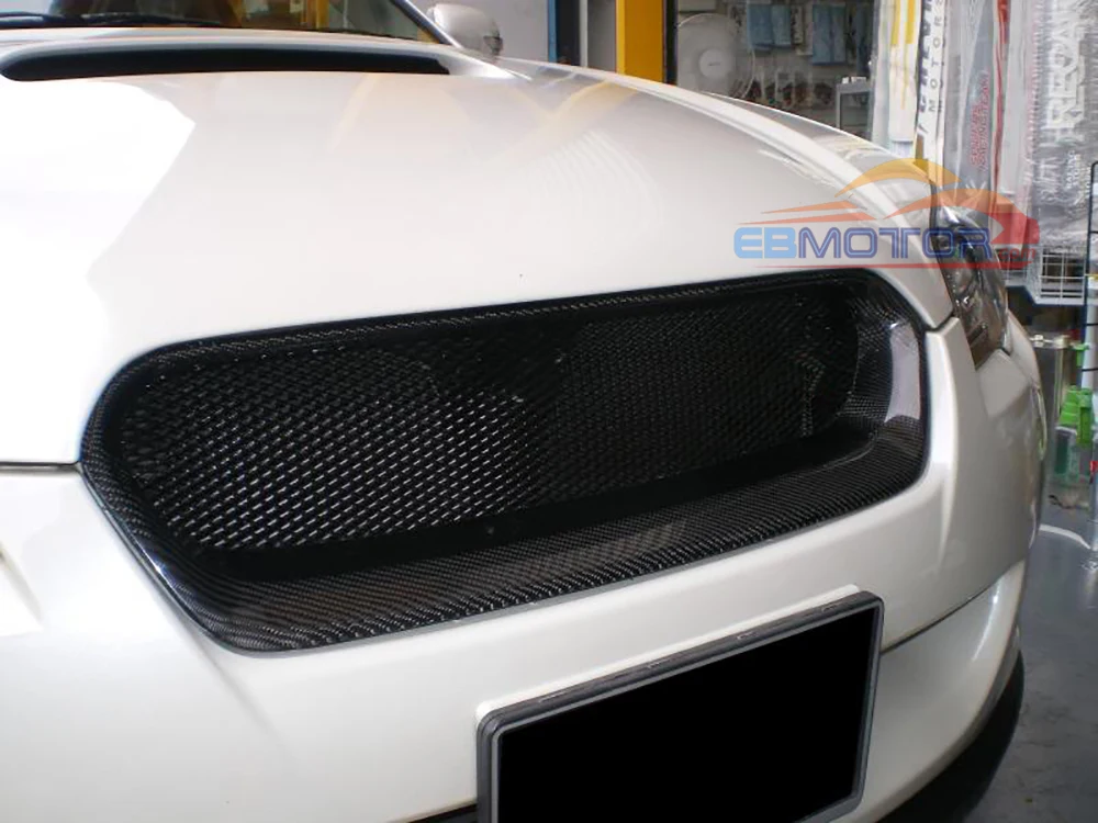 ebmotor-com Real Carbon Fiber Front Bumper Grille Grills Fits For Subaru Legacy 2007-2008  2
