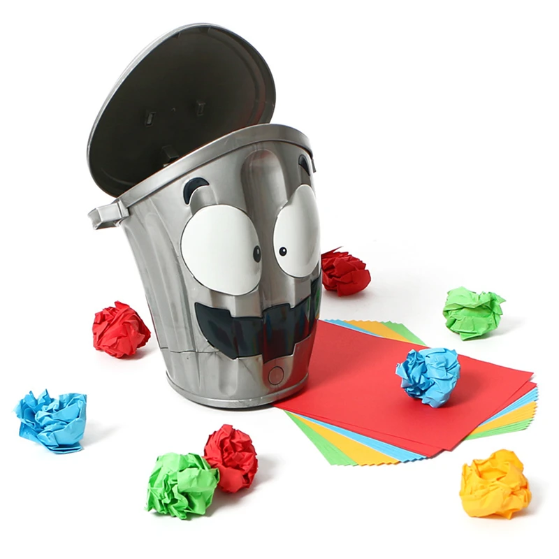 Finest  Electronic Toy Try Throwing Paper Balls Into The Moving Trash Bin Funny Game Sports Children Adult 