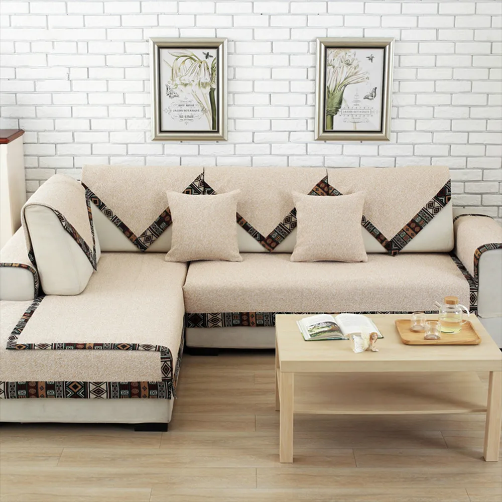 

American style geometric jacquard wrapping sofa cover couch furniture covers slipcovers canape capa de sofa protector S-108
