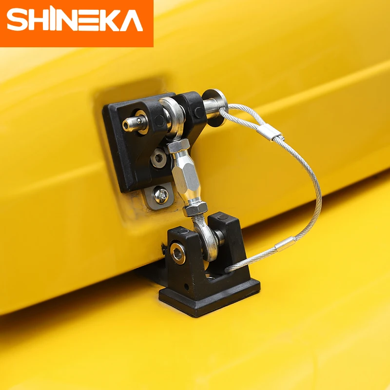 Замки и фурнитура SHINEKA для Jeep Wrangler TJ черная крышка автомобильного двигателя с