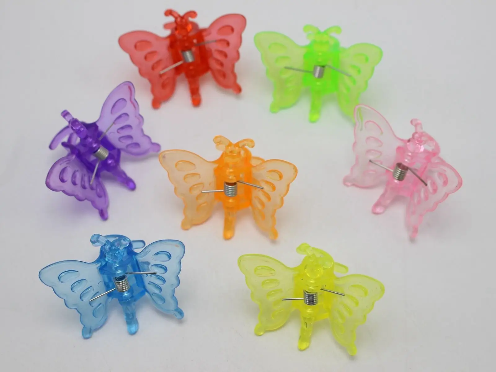 25 разных цветов пластиковые милые бабочки заколки для волос зажим 38X30 мм для детей