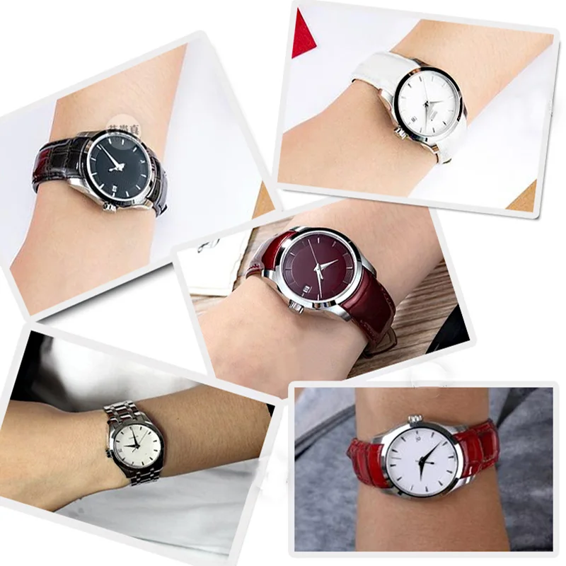 ISUNZUN Gelang Jam Wanita untuk Tissot T035210A T035207 Tali Jam Tangan  Kulit Asli Tali Kulit Nato Kualitas Tinggi Gratis Pengiriman - AliExpress  Jam tangan