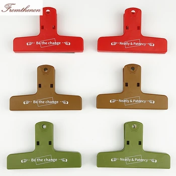 

Vintage Plastic Paper Clips Document binder Clip for Midori travelers Notebook Planner Accessories Japanese Retro Stationery
