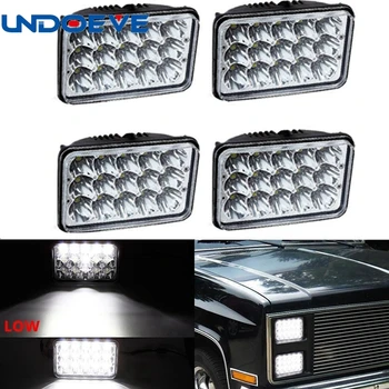 

Rectangular 4x6 Inch LED Headlights Bulb for Peterbilt Kenworth FREIGHTLINER Headlamp Projector lens Replace HID Xenon Headlamps
