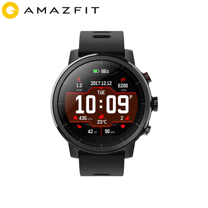 Contagem de Calorias Huami Amazônia Stratos Ritmo 2 Smartwatch Relógio Inteligente Gps Bluetooth Monitor Cardíaco 50 m à Prova d’ Água