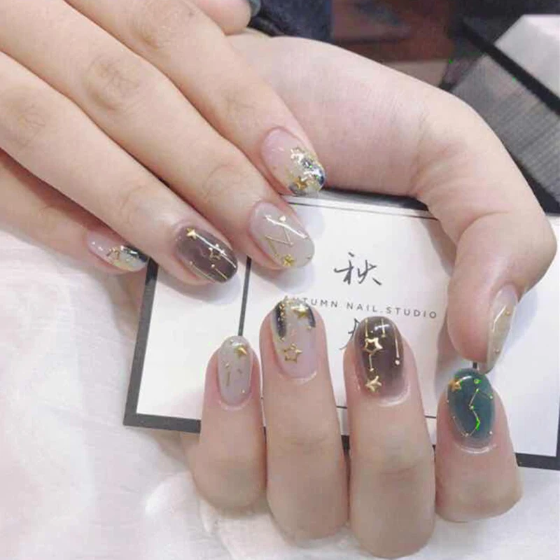 

1 Sheet Nail Sticker Hot Stamping Nail Sticker Star Month Nail Sticker Manicure Decor Tool DIY Nail Art Tips Fashion Accessories