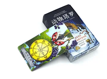 

Animal Totem Tarot Board Game High Quality Paper 78 PCS Cards Chinese/English Edition for Astrologer