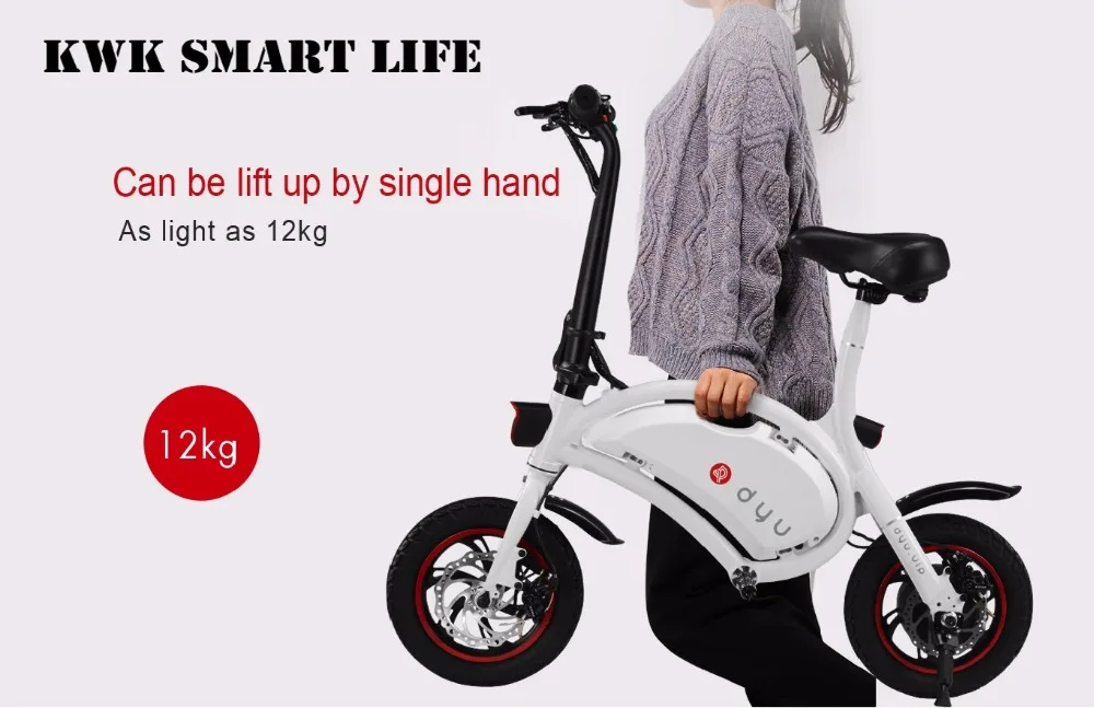 Perfect 2017 DYU D1 Electric Foldable Bike Luxury Type 1