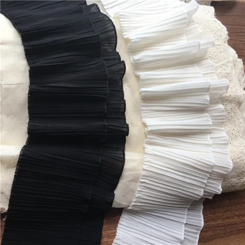 

3M/Lot 12 Cm Wide, Double Thickness Chiffon, Pressure Folds, Cuffs, Doll Skirts, Long Skirts, Lace Accessories,RS1460
