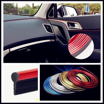 

Car interior Decoration thread line Insert Strip Accessories for Volkswagen vw Tuhuan 1.4T Touareg2 New Beetle Passat B6
