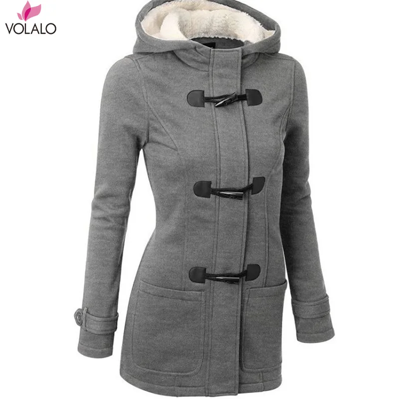 

6XL Plus Women Clothing Autumn Winter New Cow Horn Clasped Coat Women Thickened Long-length Wool Cotton Female Jackets Parka