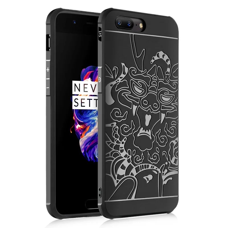 

Case For Oneplus 5 5T Blade Pure Chinese Dragon Shield Protector TPU Cover Case For Oneplus 5 One plus 5 Oneplus 5t with Pen