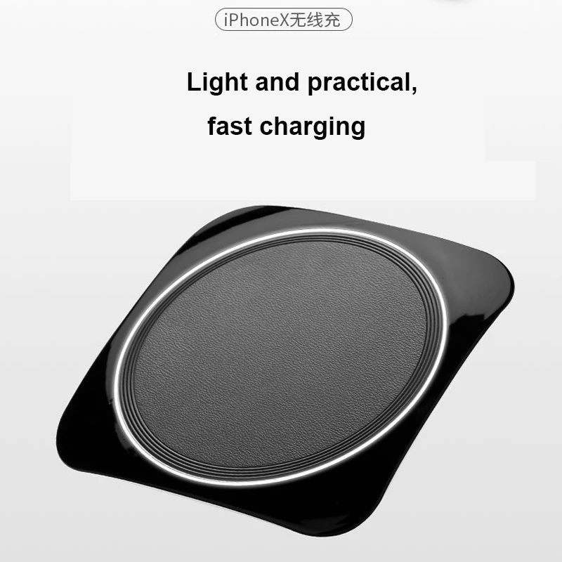 10W Wireless charger 10 Вт Qi Беспроводное быстрое зарядное устройство для redmi k20 pro note 5 xiaomi mi 9 usb зарядное устройство для Iphone xs max x 6 7 8 plus Беспроводное зарядное устройство - Тип штекера: 10W Wireless charger