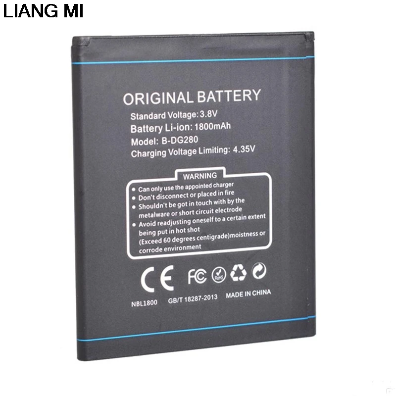 

cell Phone Battery for DOOGEE B-DG280 DG280 DG 280 1800mAh for DOOGEE LEO DG280 with phone stander for gift