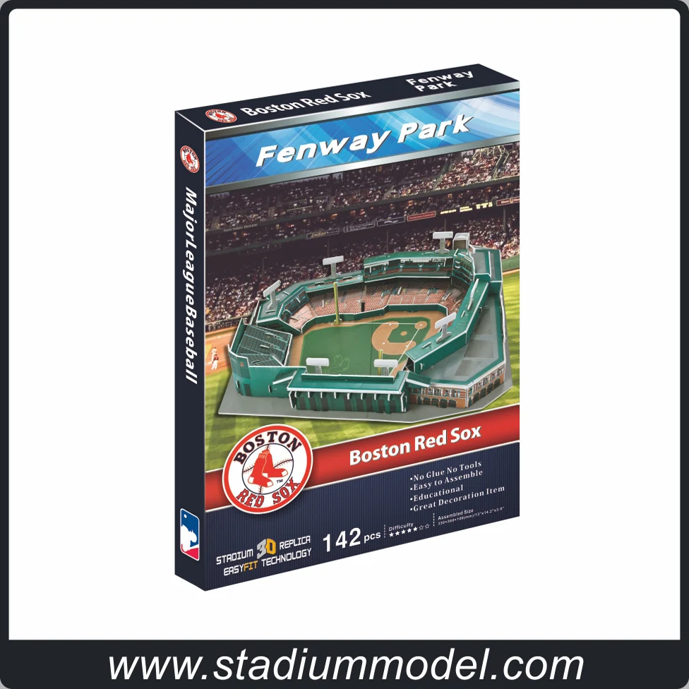 MajorLeagueBaseball MLB Fenway Park Stadium BostonRedSox 3D головоломка бумага для моделирования игрушки вентиляторы коллекция сувенир