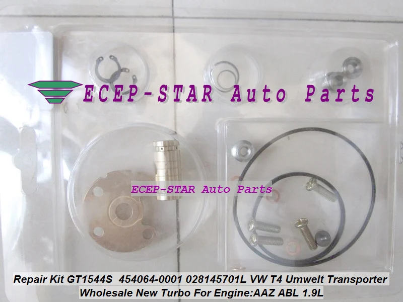 Turbo Repair Kit rebuild GT1544S 454064 454064-0002 454064-0001 028145701L For VW T4 BUS Umwelt Transporter 1995-03 AAZ ABL 1.9L )