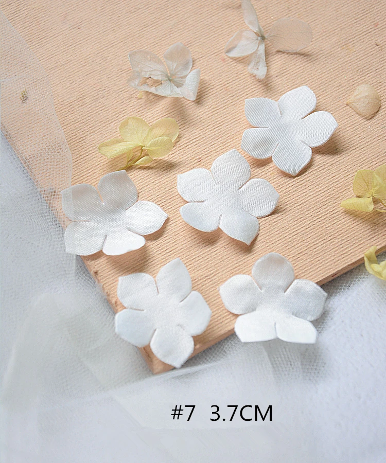 100 шт Горячие Цветочные Свадебные аксессуары DIY ручной головной убор лепесток материал трехмерный сминающийся цветок RS2612
