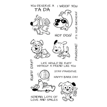 

some Pups Transparent Clear Silicone Stamp/Seal for DIY scrapbooking/photo album Decorative clear stamp