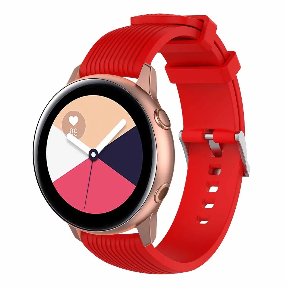 Ремешок силиконовый для смарт часов Xiaomi Amazfit Bip/Stratos Huawei GT/Magic 20/22