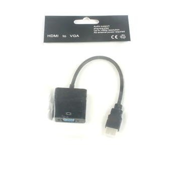 

1080P HDMI Male to VGA Female + Audio Converter Video Adapter for PC DVD HVA HDMI TO VGA