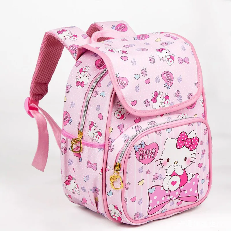 Сумка hello kitty, милая мультяшная сумка hello kitty, модная детская розовая сумка на плечо KT, PU водонепроницаемая сумка для девочек, плюшевый рюкзак на плечо - Цвет: D