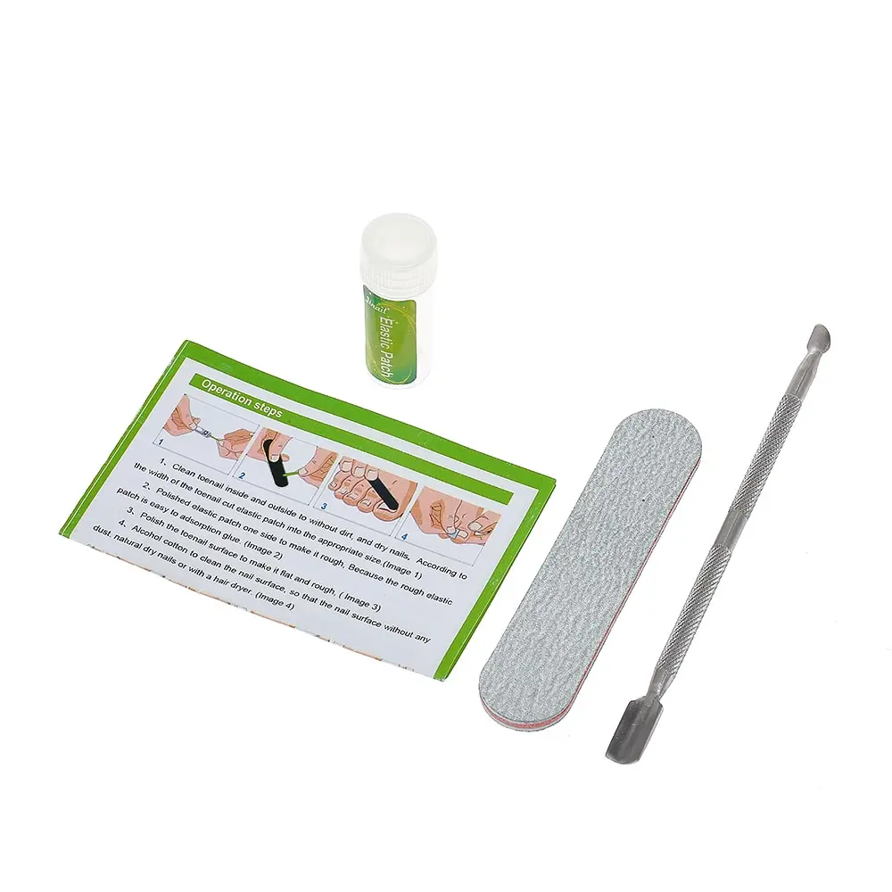 

Ingrown Toenail Straightening Clip Curved Patch Nail Stickers Glue Foot Care Tool Set Kit Lifter Fixer Recover Correction Tool