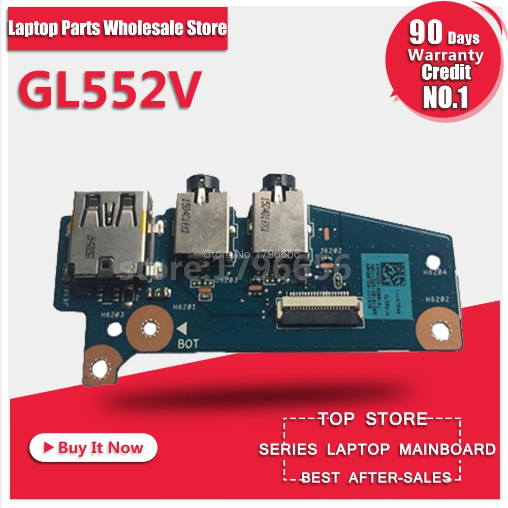 

For GL552V GL552VW ZX50V Laptop Audio USB IO Board Interface Board Sound Card Reader Board Tested Well Free Shipping