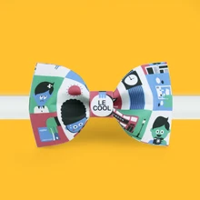 Новинка жених мужской cmen модный дизайн печать креативный Досуг вечерние нарядный галстук-бабочка крутой