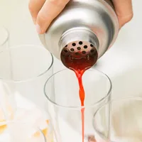 UPORS Stainless Steel Cocktail Shaker Mixer Wine Martini Boston Shaker For Bartender Drink Party Bar Tools 550ML/750ML 5