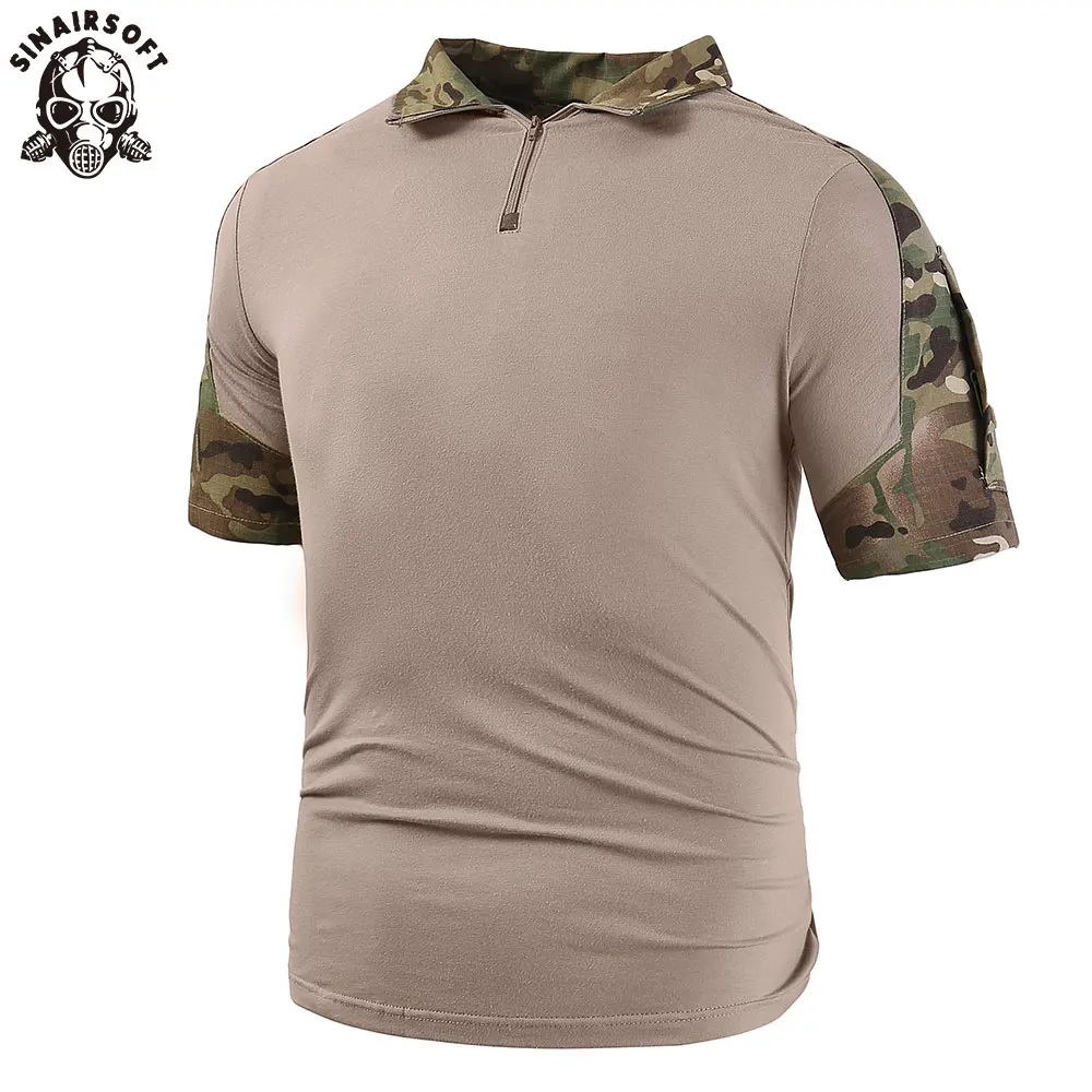 SINAIRSOFT Мужская тактическая футболка с коротким рукавом уличная - Цена: 1 951,47 руб.