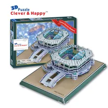 Candice guo 3D головоломка DIY игрушка бумажная Строительная модель Южная Корея Сеульский стадион Футбол Сборная игра ручная работа подарочный набор