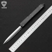 MIKER ants II нож с фиксированным лезвием D2 лезвие из углеродного волокна+ ручка из алюминиевого сплава Открытый EDC Охотничий Тактический инструмент обеденный кухонный нож