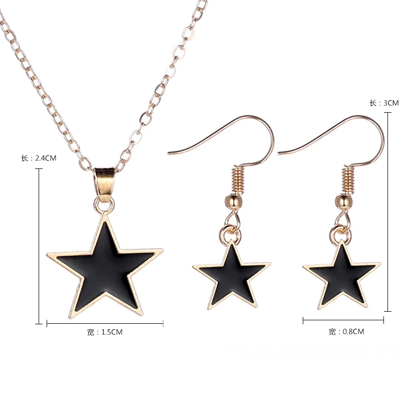 Ювелирные наборы RNAFASHION ювелирные в форме звезды ожерелье подвески висячие