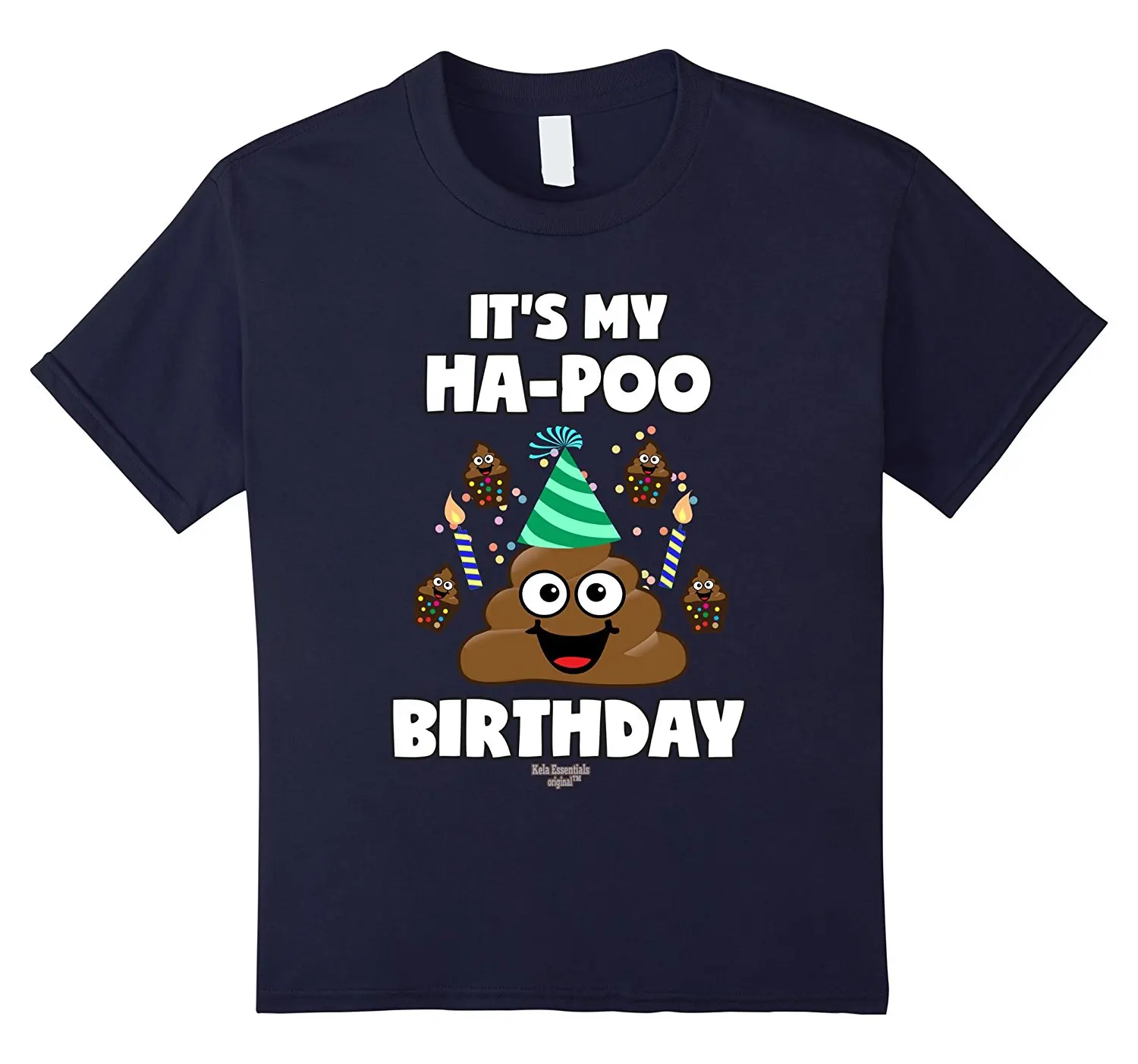 День рождения poop emoji футболка для детей ясельного возраста | Мужская одежда